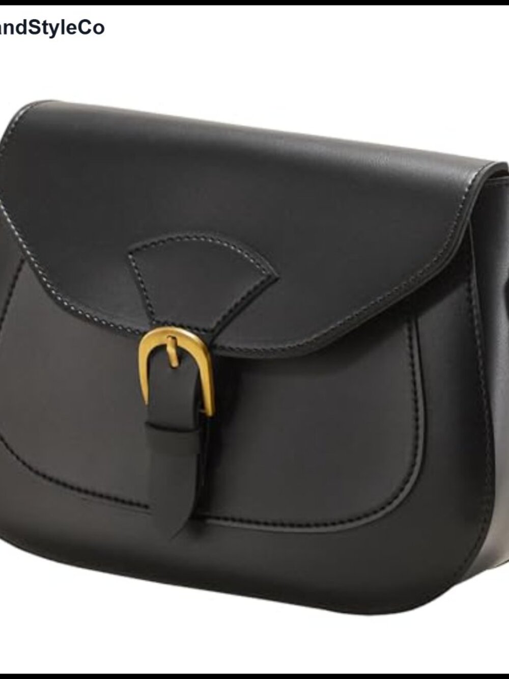 Vintage Vegan Leather Crossbody Saddle Bag Boho Retro Purse with Flap Closure